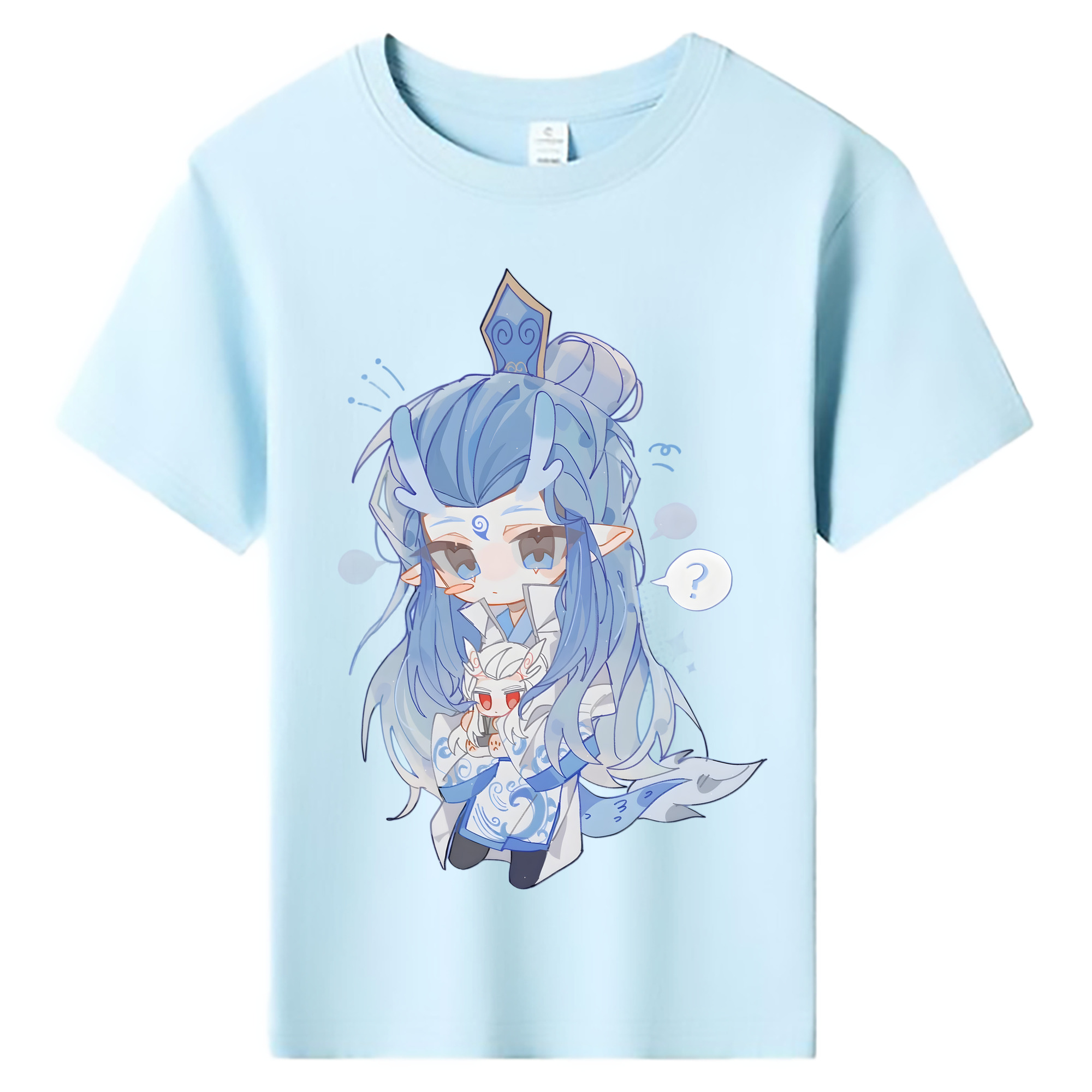 （画像用） Ne Zha 2 ナタ 魔童の大暴れ 綿100％キッズTシャツ（フロントプリント）